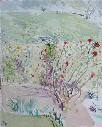 Bush in Spring 31x39cm