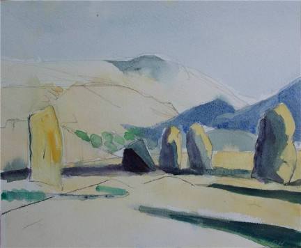 stone circle  keswick 31x26cm